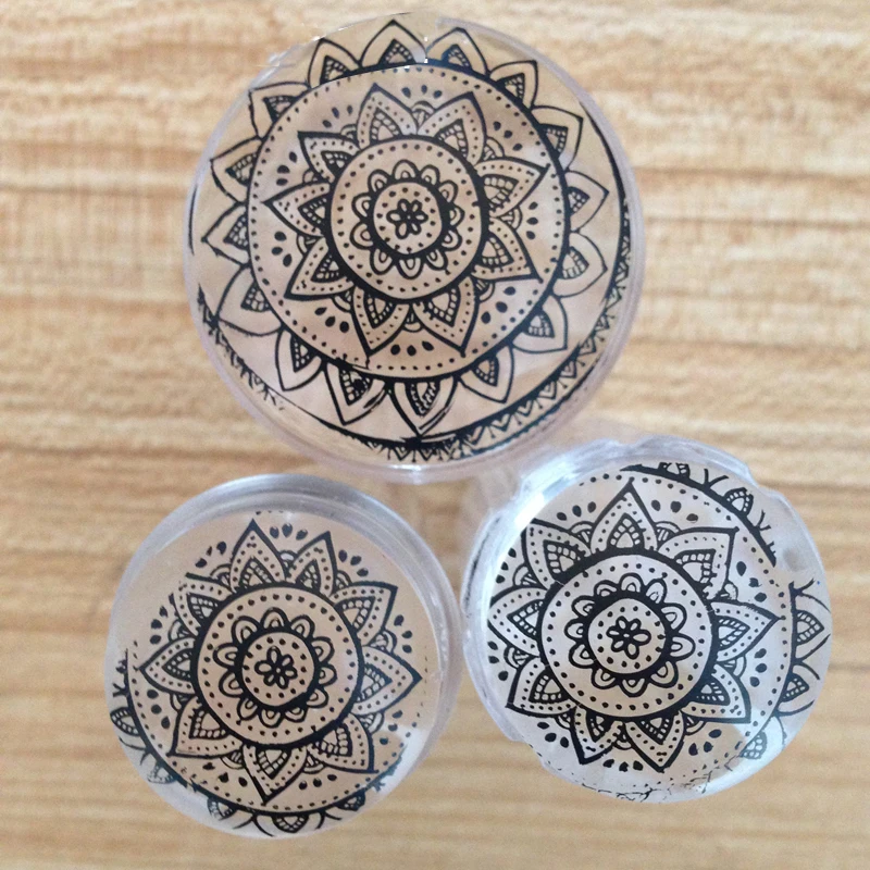 

Big size transparent nail stamper 3.8 CM Transparent Nail Stamper Head
