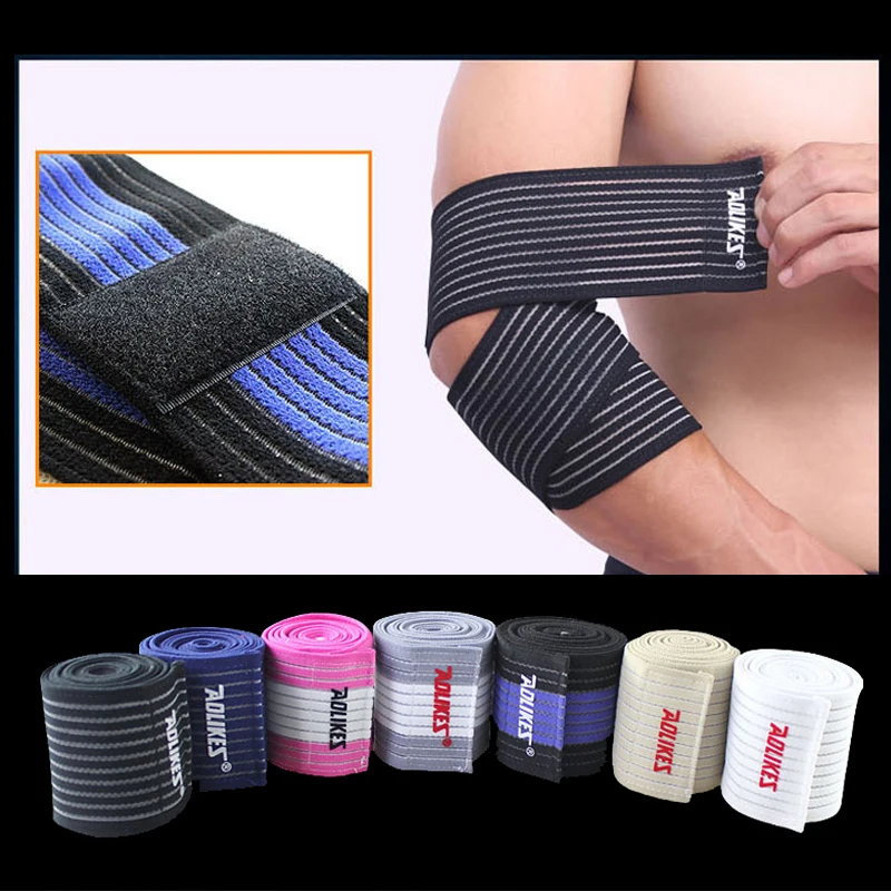 

1PC Gym Wrist Bands Sports Wristband Fitness Weightlifting Bracer Wrist Bandage Fitness Training Safety Hand Bands Men Women