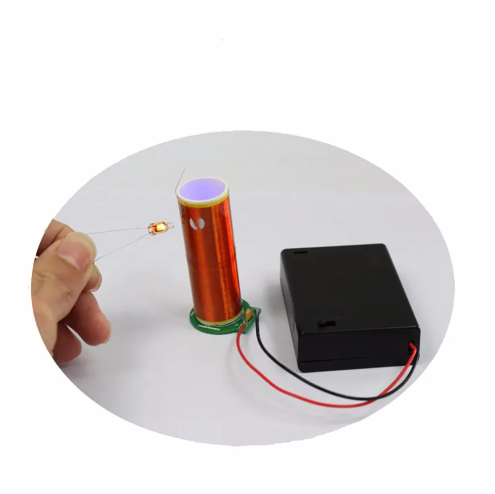 

Mini Music Wireless Transmission Coil Kit Tesla Coil Set Plasma Horn Speaker DIY Electronic Component Parts