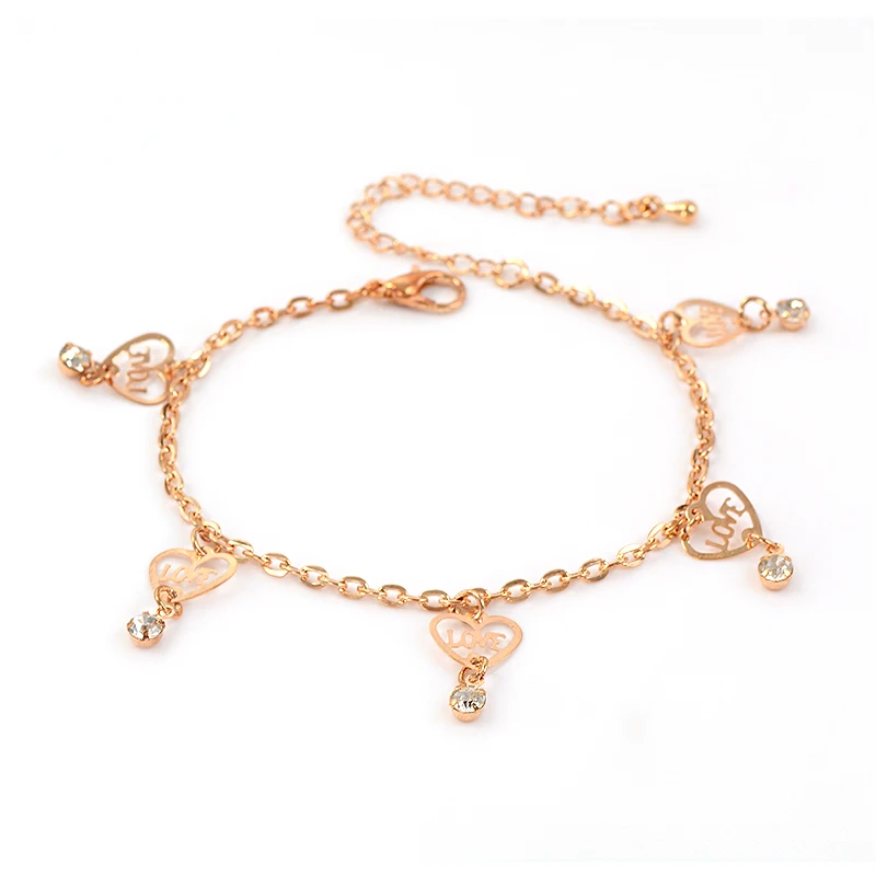 

H:HYDE 11 Style Promotion New Charm Gold Color Anklets for Women Ankle Bracelet Chain Foot Jewelry High Quality