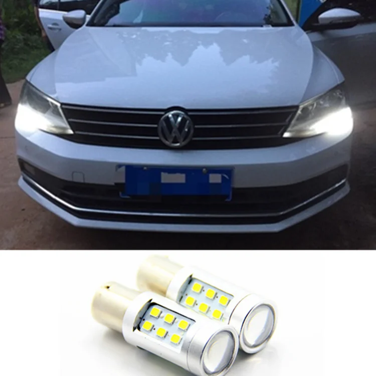 LED DRL Driving Daytime Running Day Fog Lamp Light For VW Sagitar Jetta MK6 2011 2013in Car