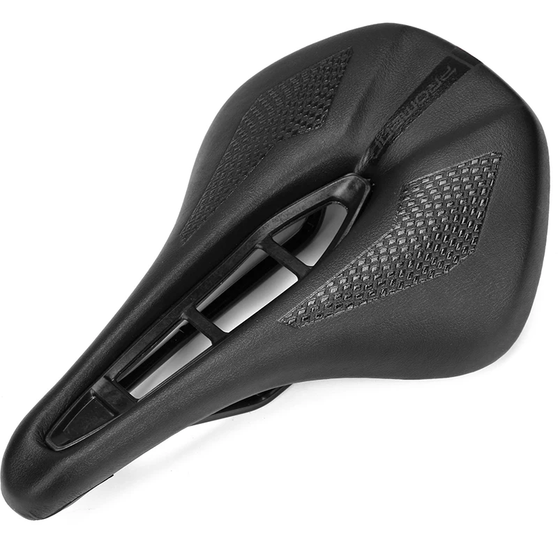 

Bicycle Seat Saddle MTB Road Bike Saddles Mountain Bike Racing Saddle PU Leather Breathable Soft Seat Hollow Cushion Bicicleta