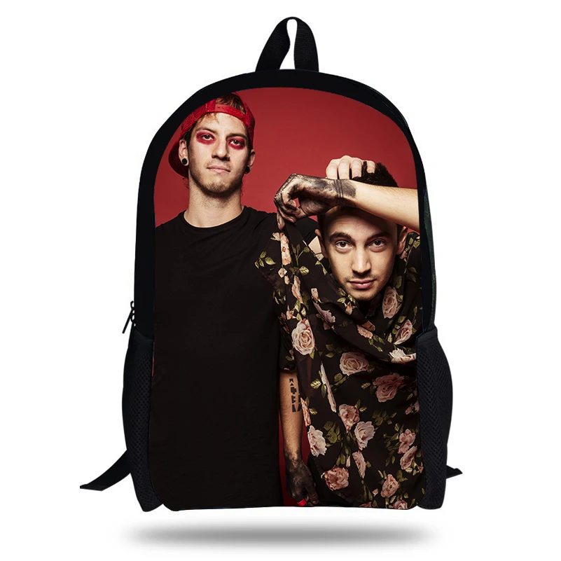 Kolleg Mochila популярный рюкзак с принтом Twenty One Pilots для детей модные школьные сумки