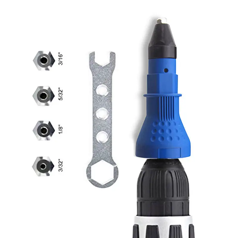 

Electric Rivet Nut Gun Riveting Tool Cordless Riveting Drill Adaptor Insert Nut Tool Riveting Drill Adapter Insert Nut Tool