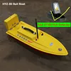 New Fiberglass fishing RC bait boat HYZ-80 2.4G 500M Intelligent auto Wireless RC Feeder hook feeding ship Add GPS/Fish Detector 3