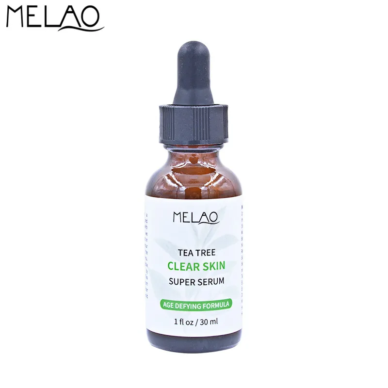 

MELAO 100% Natural Tea Tree Face Serum Acne Scar Shrink Pores Repair Face Serum Eliminates Acne Treatment Oil Control Essence