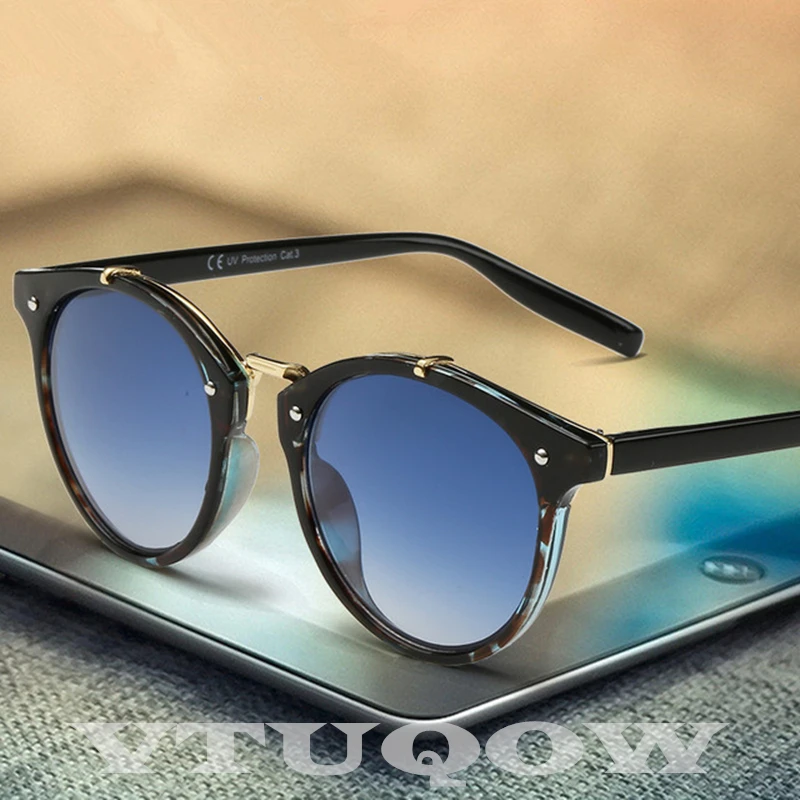 

High Quality Cat Eye Sunglasses Men Women Brand Designer 2020 Unisex Vintage Round Sunglass Male Sun Glasses For Men UV400 Cool