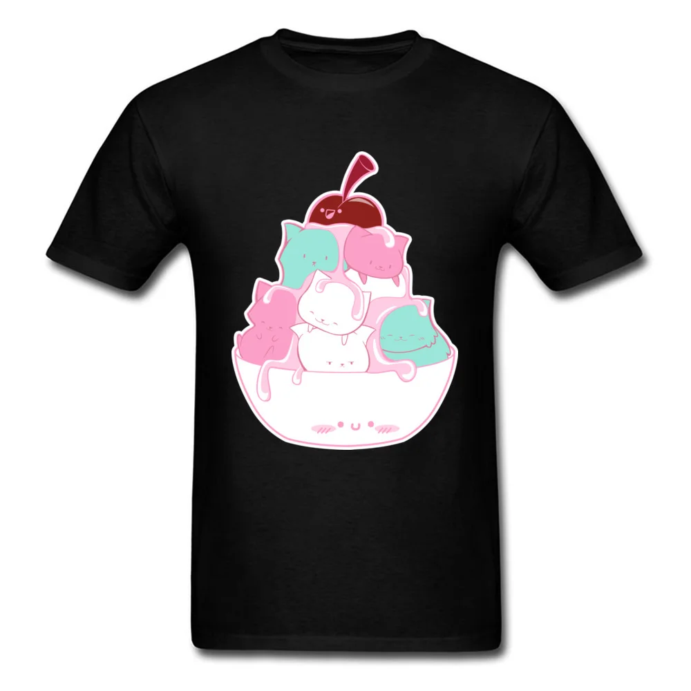 Lasting Шарм Kawaii Мороженое поступление Для мужчин спортивная футболка милые кошки прекрасный мужской подарок спортивные футболки