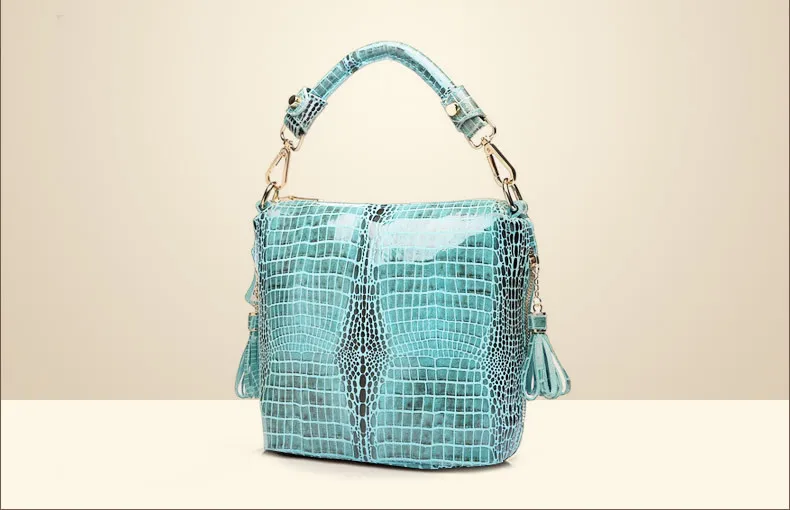 Акция, дизайнерские блестящие Изящные женские сумки с крокодиловым покрытием, натуральная кожа, тисненая сумка через плечо* S0721