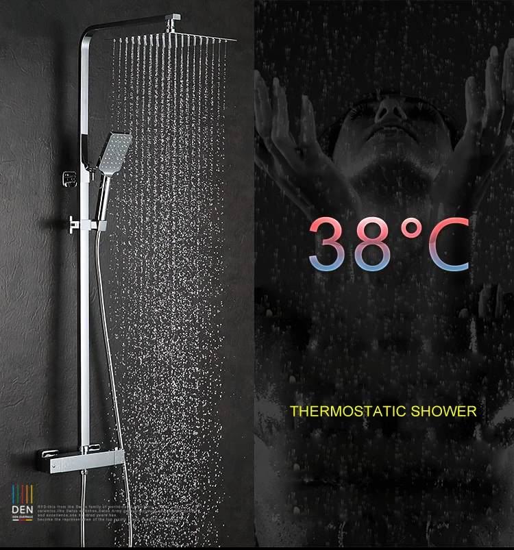 Душевая лейка латунная хромированная настенная 25 х25 см 10 дюймов|shower set|stainless steel