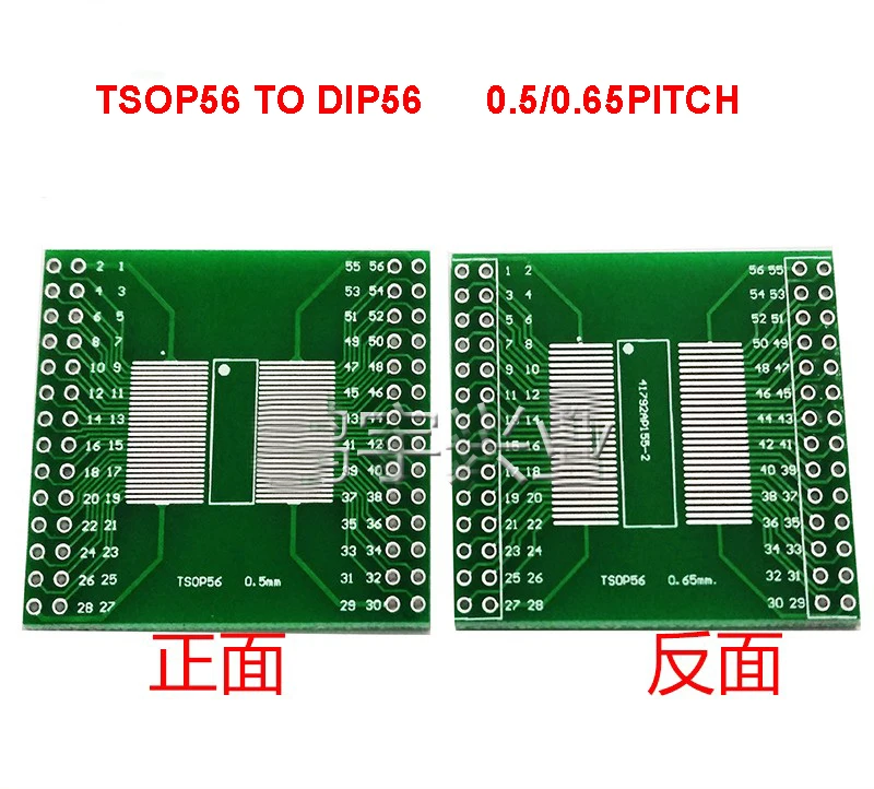 Бесплатная доставка 5 шт. TSOP56 TSOP48 к DIP56 адаптер PCB плата для AM29 серии IC 0 мм 65 Шаг