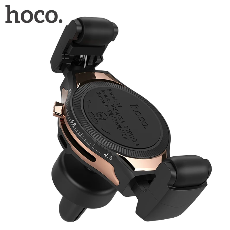 

HOCO Car Mount Qi Wireless Charger for iPhone XS Max X XR Quick Charge Fast Wireless Phone Charger Car Holder for Samsung S8 S9