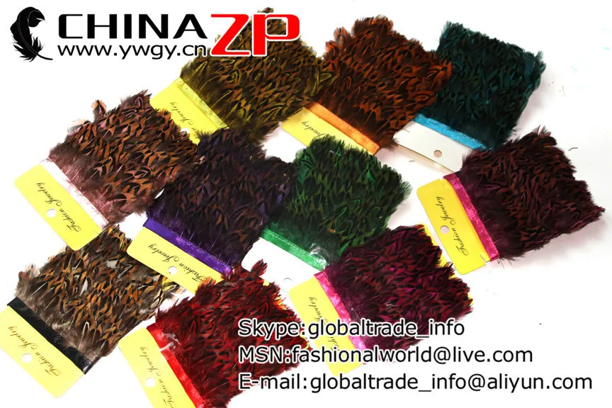 Pointed RIngneck Pheasant Plumage Feather Trim (2)