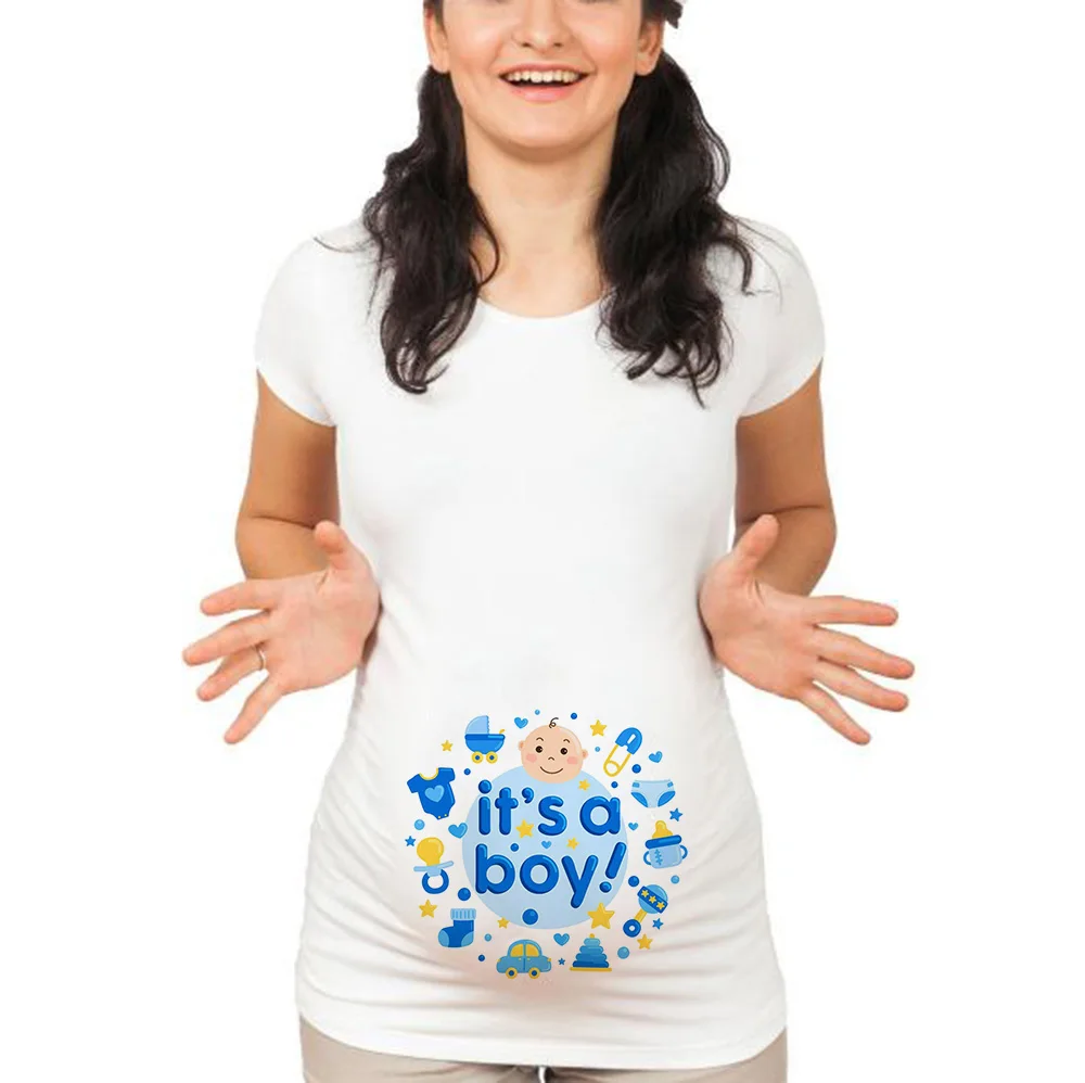 

2019 New Women's Fashion Baby Funny Pattern T-Shirts Casual Short Sleeve Shirts Maternity Pregnancy Tops Pregnancy's Best Gift