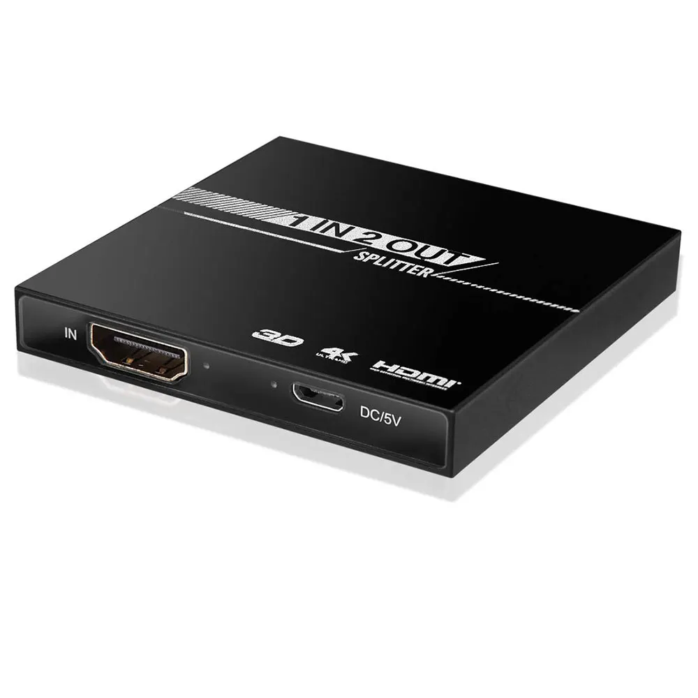 FORNORM 1 в 2 из HDMI разветвитель 1 в 2 из HDMI сплиттер двойной дисплей для HDTV DVD PS3 ретранслятор переключатель усилителя коробка черный