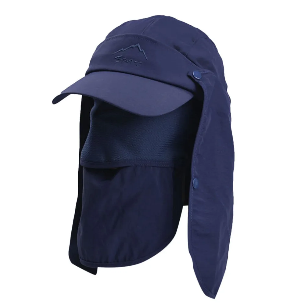 Летняя уличная шляпа от солнца защитная крышка Bucket Boonie однотонная Регулируемая