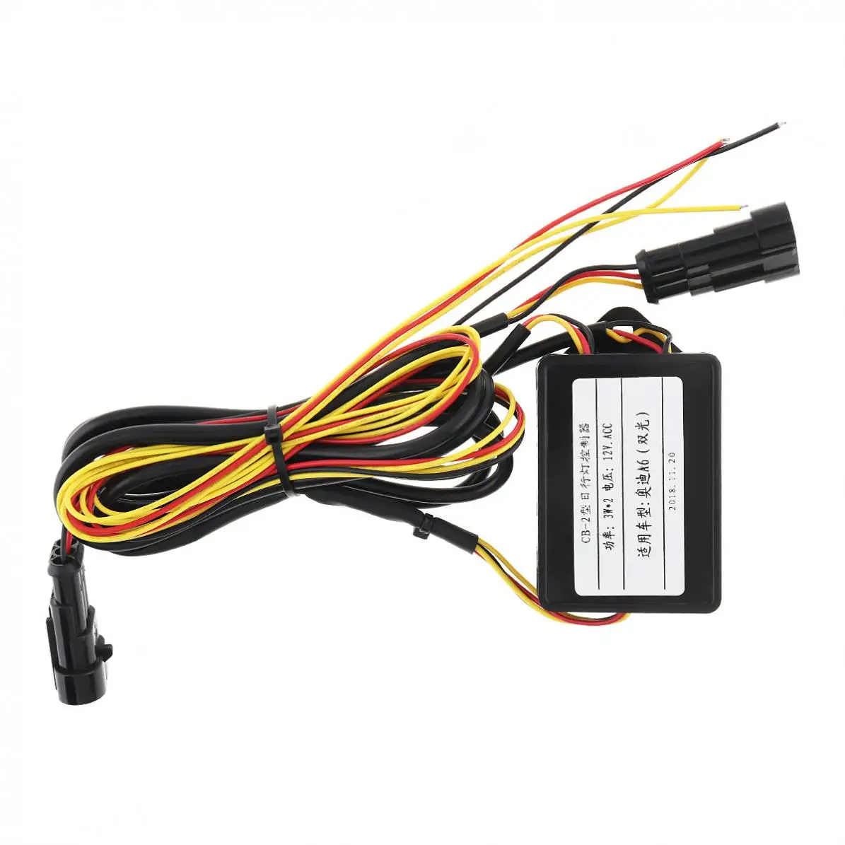 12V White Light Universal Waterproof 6000K LED Car Auto Daytime Running Traffic Lights Fog Lamp for Mass Old Maiteng