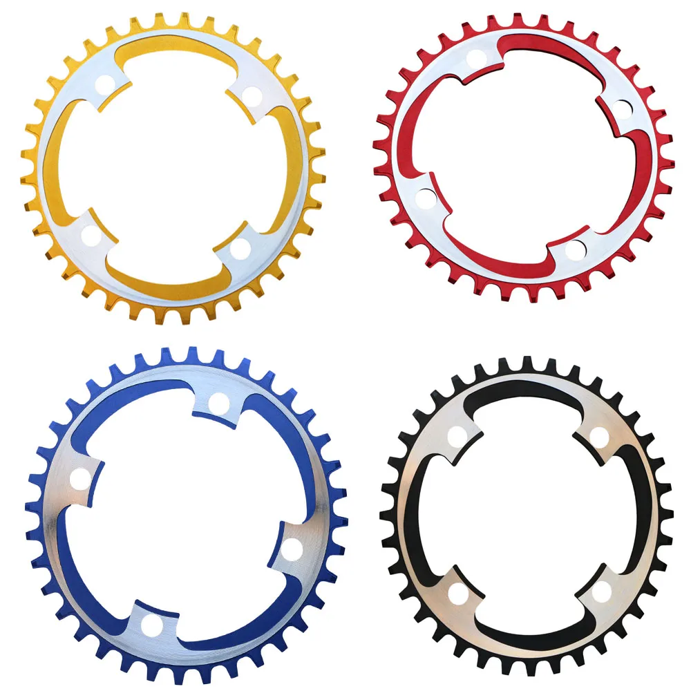 Шатун для велосипеда MTB CNC 32T 36T 38T 42T узкая широкая цепь, 4 ...