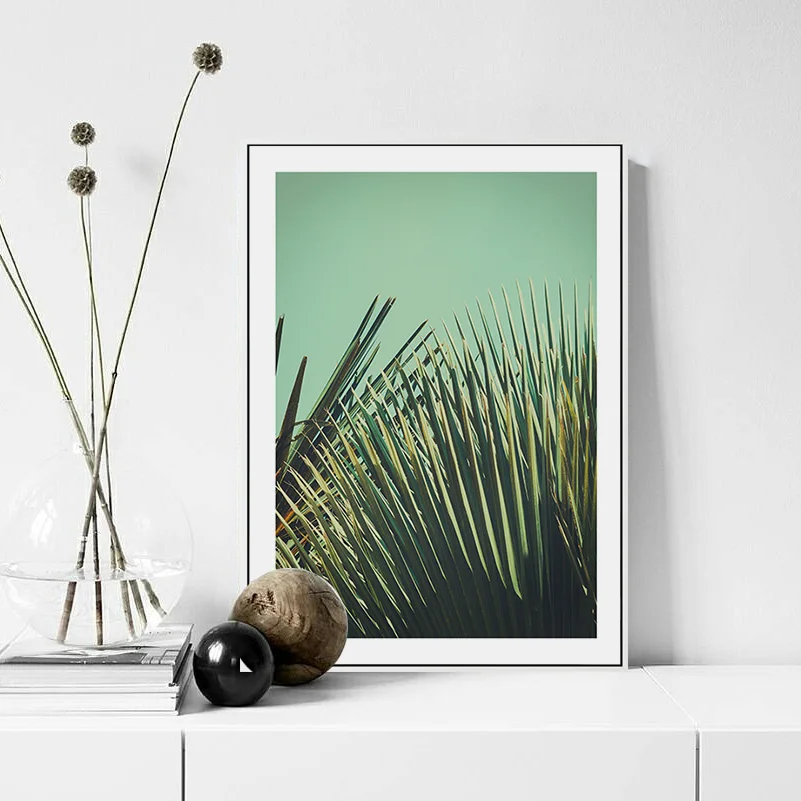 Plants Nordic Style Forest Canvas Painting Poster Wall Art Pictures Road For Living Room Leaf Picture Prints Landscape Unframed