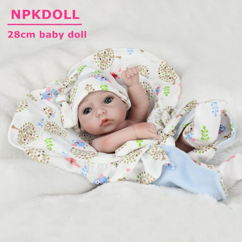 NPKDoll 10 дюймов силиконовая кукла реборн Младенцы реалистичные Мини Bebe мальчик куклы очаровательны дети подарок на день рождения обувь для