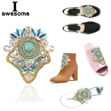Стразы в богемном стиле; Свадебная обувь; аксессуары для свадебной вечеринки; босоножки на высоком каблуке; обувь; тапочки; украшения; цвет черный, белый