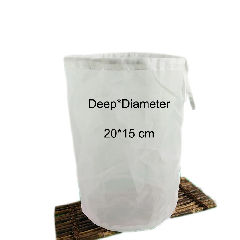 

Reusable Cylinder Nut Milk Juice Wine Sprout Fine NYLON Mesh Strain Filter Bag
