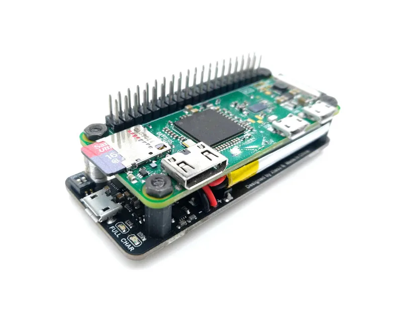 Lusya Raspberry Pi Zero UPS Плата расширения питания с интегрированным серийным портом, обнаружение мощности T0229