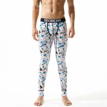 Новые SEOBEAN мужские подштанники удобные красивые хлопковые леггинсы мужские подштанники