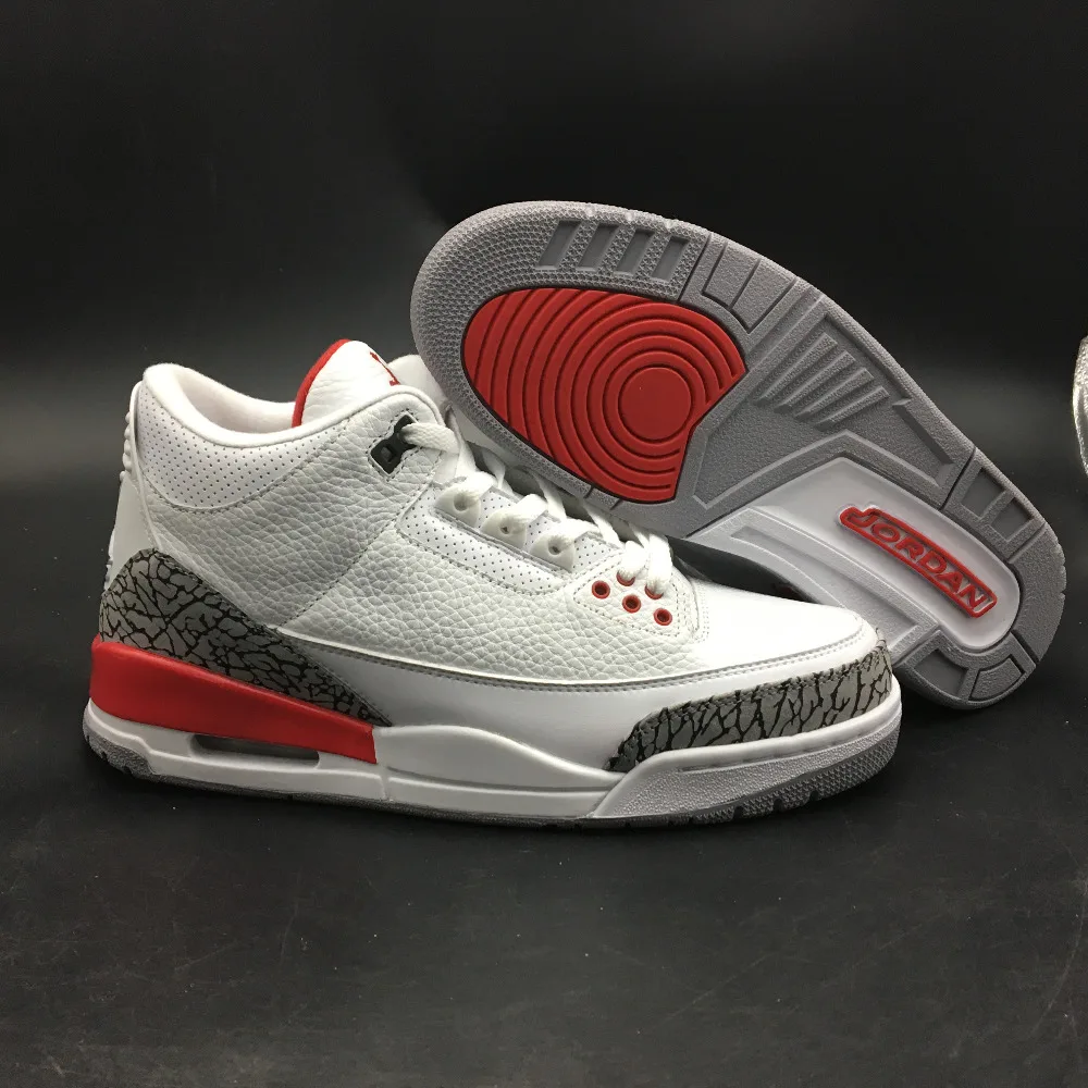

Free shipping Jordan 3 Men Basketball shoes aj 3 Rosso Corsa Crack Flights Speed Athletic Outdoor Sport Sneakers 41-47