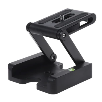 

Z Flex Tilt Tripod Head Aluminum Alloy Folding Z Tilt Head Quick Release Plate Stand Mount Spirit Level For Phones Camera