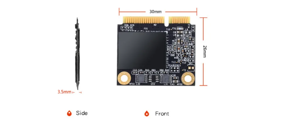 KingSpec SSD HDD половина mSATA 64 Гб SSD 120 ГБ 240 ГБ SSD 500 Гб SSD Mini SATA Внутренний твердотельный диск для компьютера