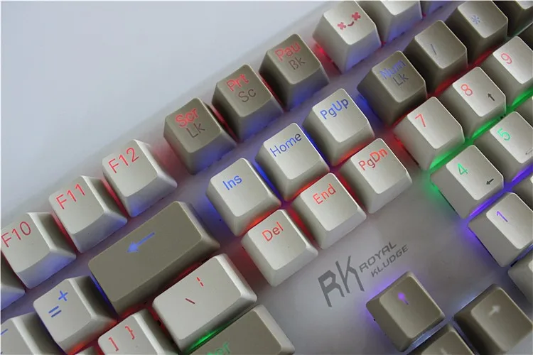 MP Cherry MX switch 108/87 клавиш PBT Keycap с подсветкой двойная съемка белая и серая Ретро клавиатура для механической игровой клавиатуры