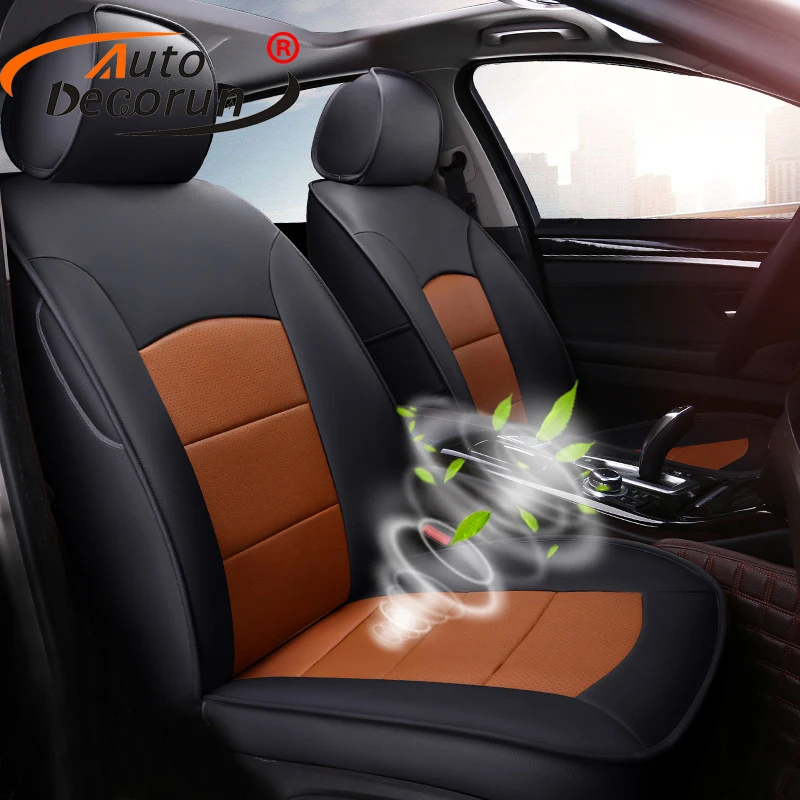 AutoDecorun Cowhide Seat Covers for Hyundai Tucson 2016 Automobiles