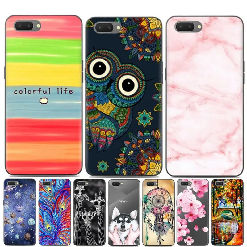 

For OPPO A3S Case A 3S Cover Cartoon Soft TPU Silicone Phone Case for OPPO A3S OPPOA3S Case Back Cover 6.2" Realme C1 Coque A5