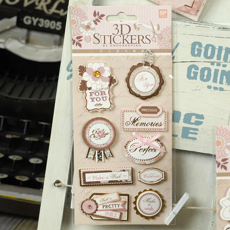 

Greeting Paper Craft Sticker New Design For Handmade DIY Card Making Gift Wrapping Embellishment Photo Album Home Decoration