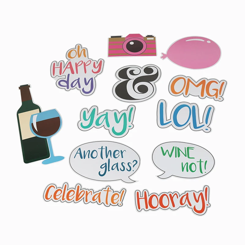 

12pcs Photo Booth Props Wedding Party Decorations Birthday Party Photobooth Props Wedding Decorations Bridal Shower