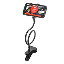 Universal Lazy Android Mobile Phone Clip Holder GPS Desk Bed Stand Bracket 360 Rotating Mount For