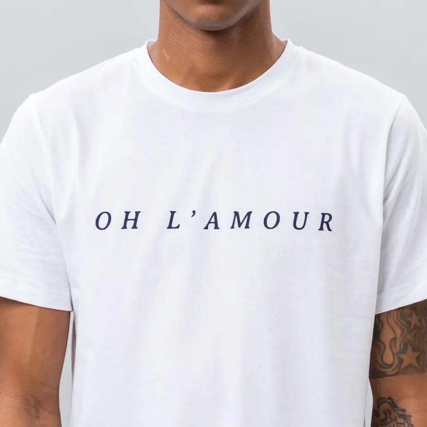 

Oh L'amour French Love Word T-Shirt What's A Boy In Love Outerwear Men