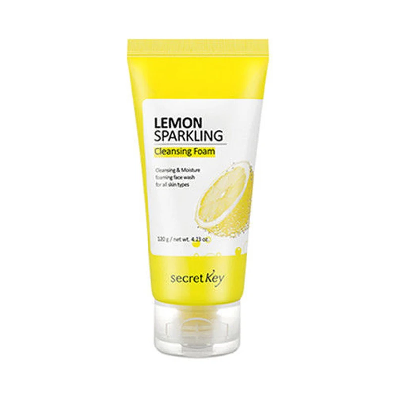 

Secret Key Lemon Sparkling Cleansing Foam 120ml Facial Exfoliato Face Scrub Black Bead Removal Korea Cosmetics