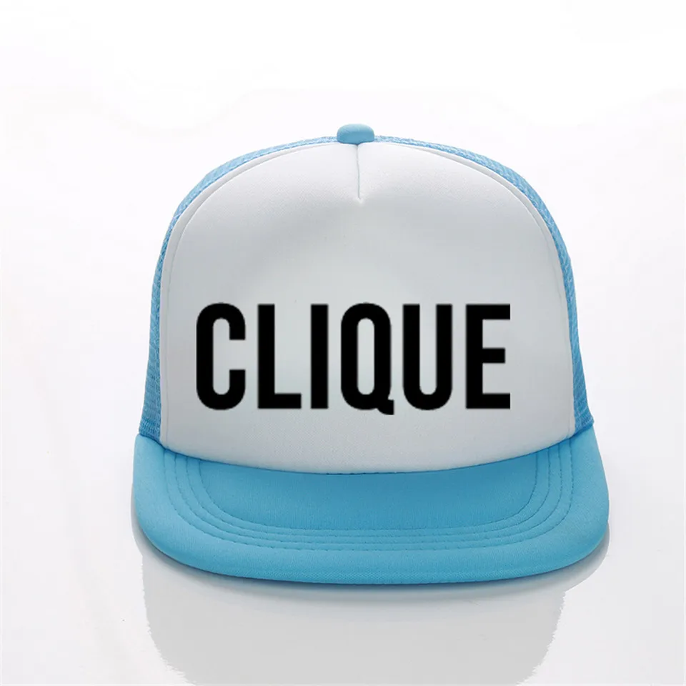 

CLIQUE Print Trucker Caps Hen's Party Hats Lady Bachelorette Wedding Flat Bill Hip-Hop Snapback Hat Gorras Free Shipping