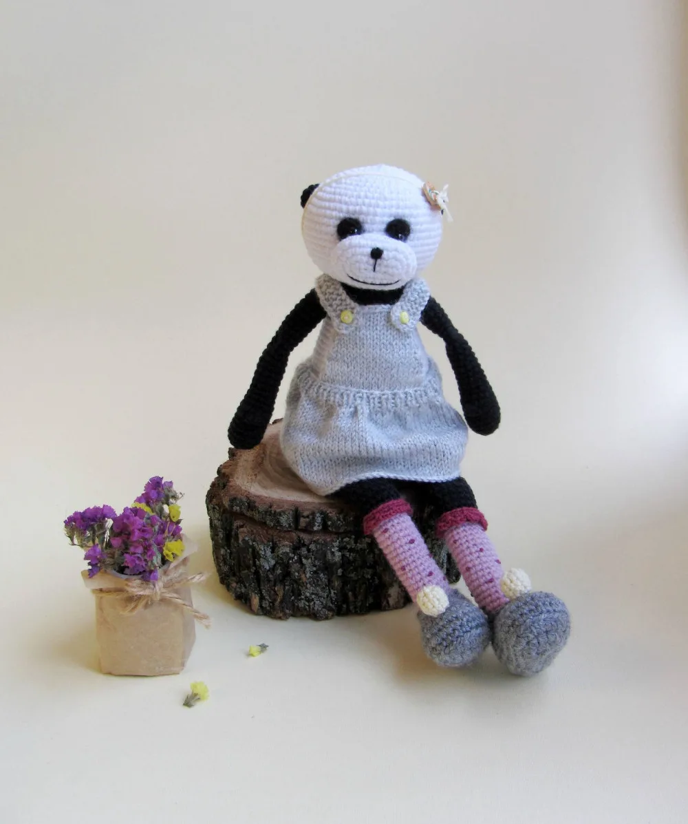 Вязаные Игрушки Кукла-амигуруми панда Номер модели XH0412068