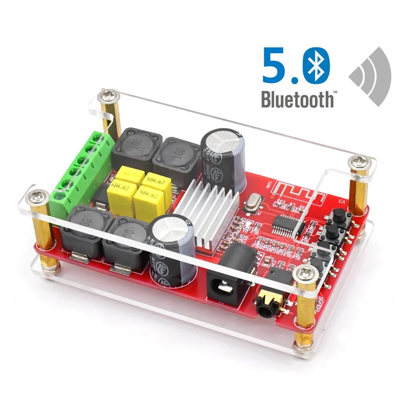 2*50W TPA3116D2 Bluetooth 5,0 цифровой аудио усилитель двухканальный Класс D TPA3116 стерео Aux усилитель декодированный FLAC/APE/MP3/WMA/WAV