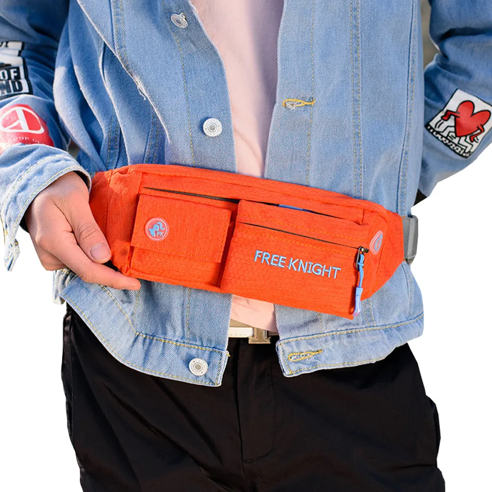 

Unisex waist bag belt bag Hawcoar sports purse riñonera female coin phone chest bag Shoulder сумка пояс wallet banana bag T3