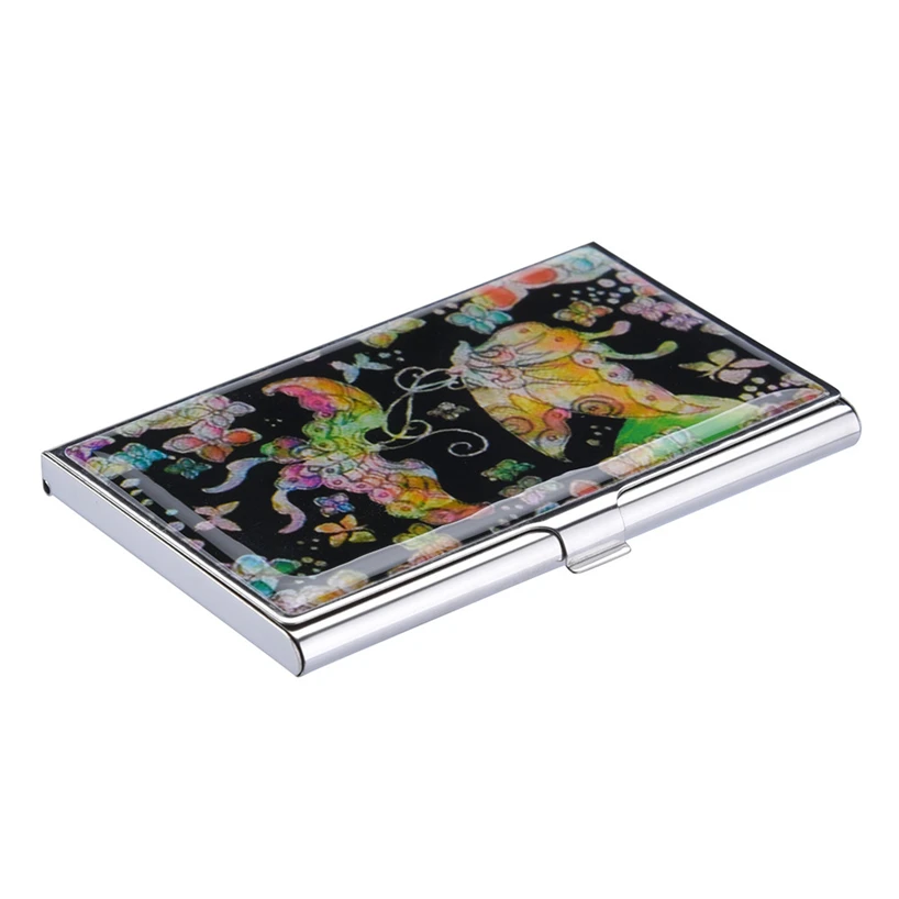 Aelicy китайский стиль Cardcase роскошный женский мужской мини металлический чехол из