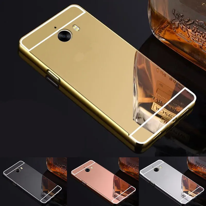 

Case For Huawei Y7 2017 Luxury Gold Mirror Aluminum Protective Phone Cases for Huawei Y7 Y7 2017 5.5" back cover 2017y7
