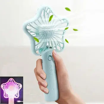 

New Portable Rechargeable Fan Pocket Size Air Cooler Mini USB Handy Fan +Battery Liquid Air Fresheners
