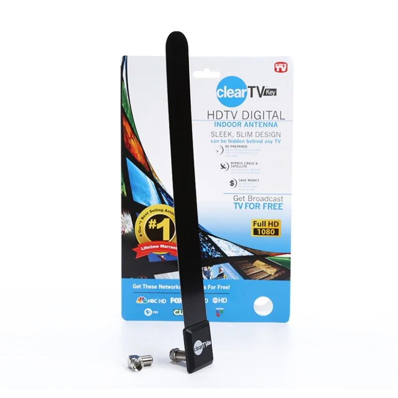 Indoor Digital TV Antenna Clear TV Key Antena HDTV Free Fire Smart TV Stick Aerial Signal Receiver ATSC PAL DVB-T DTV
