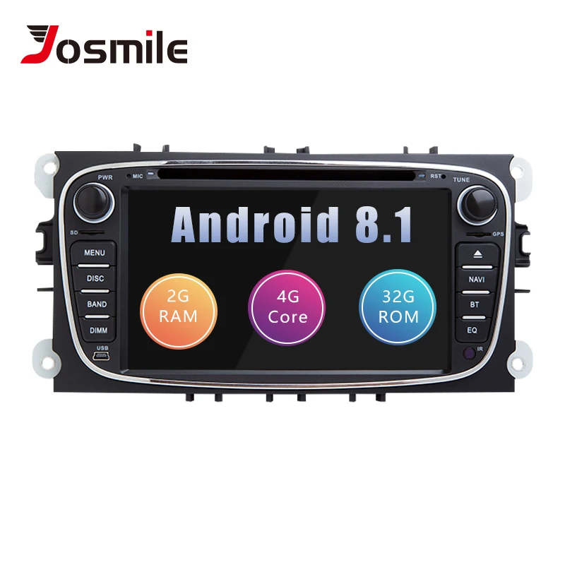 

2 din Android 8.1 Car DVD Player For Ford Focus 2 Mondeo 4 C-Max S-Max Galaxy KugaTransit Connect Multimedia Radio GPSNavigation