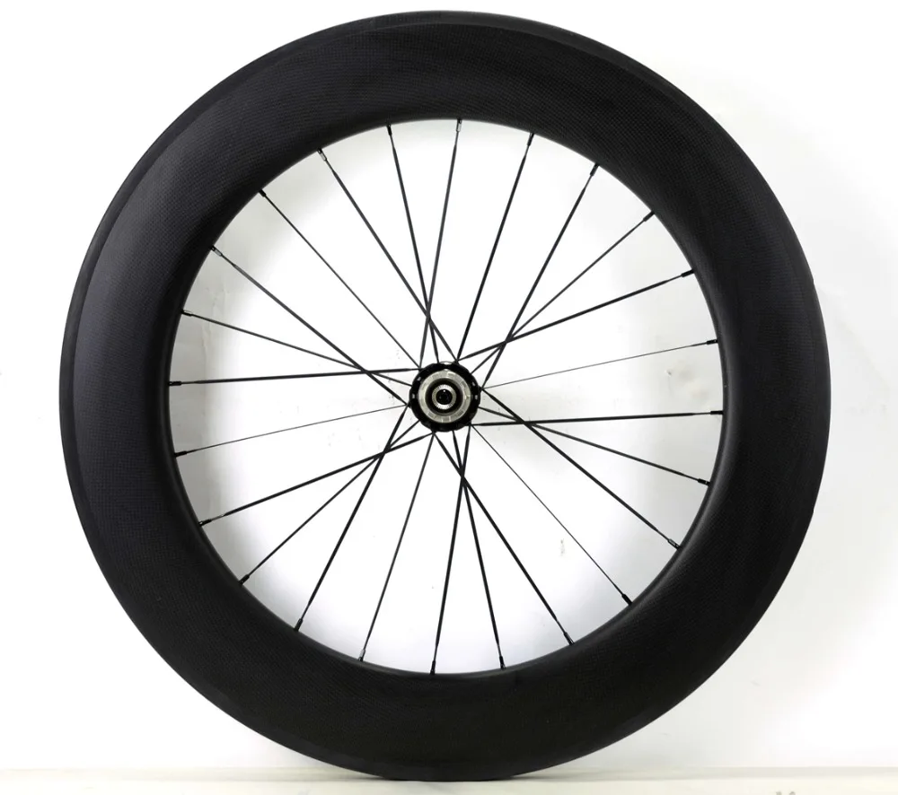 Flash Deal 700C 88mm depth carbon wheels 25mm width clincher/Tubular Road  bike full carbon fiber wheelset  3K matte finish U-shape rim 4
