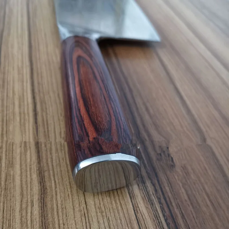 JH-D12 кухонный нож из нержавеющей стали дома sharp нож-измельчитель Мясо Кливер ломтик Дамаск узор кухонный нож